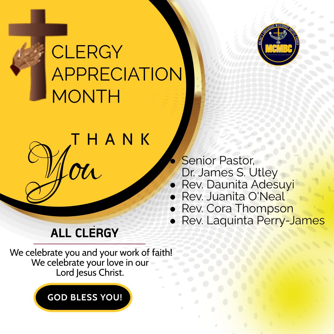 Clergy Appreciation Month Malaby's Crossroads